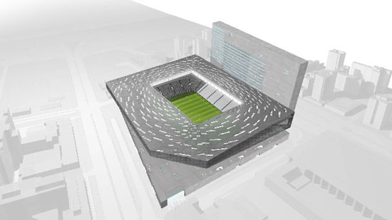 Fig. 1. Vista conjunto estadio Lamela