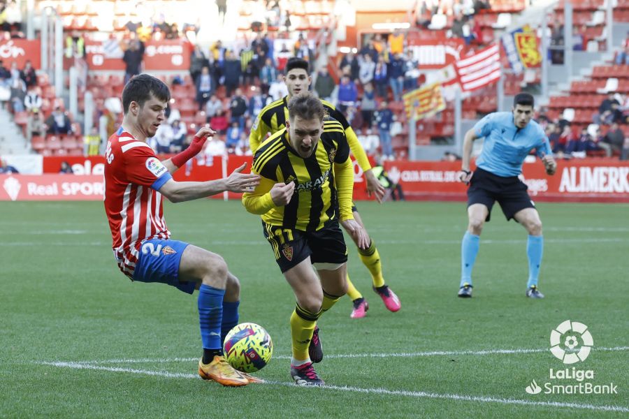 R Sporting Gijón 1 - 0 Real Zaragoza | Crónica