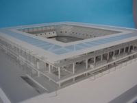 Fig. 1. Maqueta del estadio diseñado por Ricardo Bofill